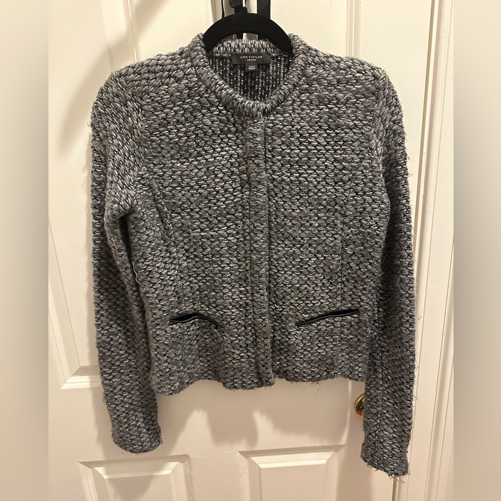 Ann Taylor sweater jacket, lady jacket